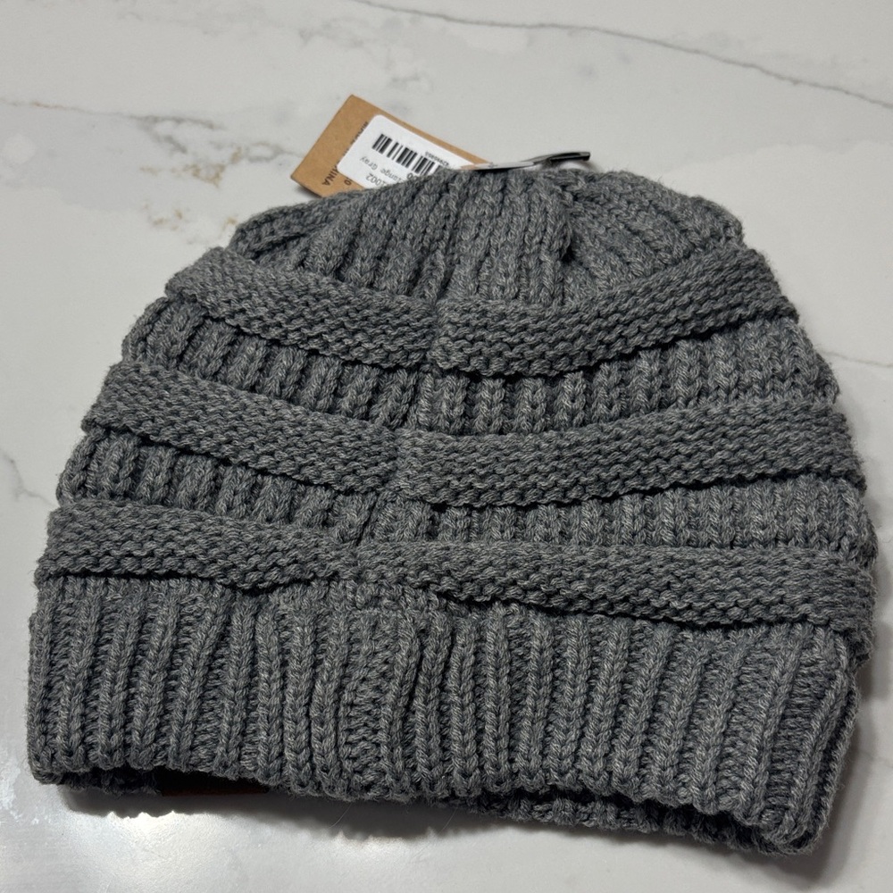 C.C Charcoal Knit Beanie - Picture 4 of 5